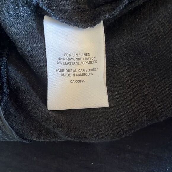 Reitmans casual black pants with wide leg sleeves/Size 13 - Picture 11 of 11